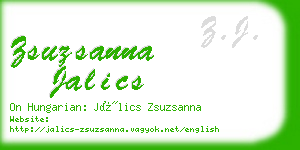 zsuzsanna jalics business card